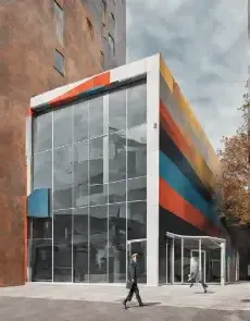 Modern company building